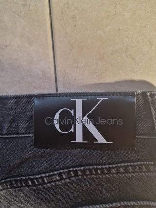 Jeans Calvin Klein Straight Fit Neri