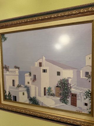 Cuadro Giorgio Zuppini Casas Mar Firmado