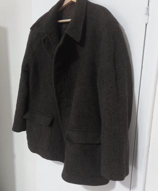 Chaquetón Lana Florentino Talla 54 Marrón