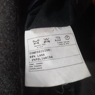 Chaquetón Lana Florentino Talla 54 Marrón