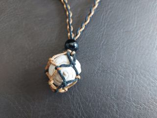 Collar Fósil Auténtico Amonita Arte Prehistórico