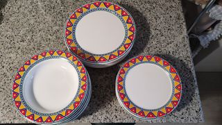 Vajilla 6 servicios multicolor