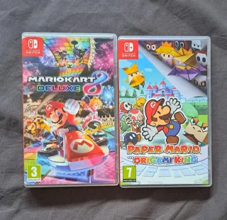Mario Kart 8 Deluxe y Paper Mario Origami Switch