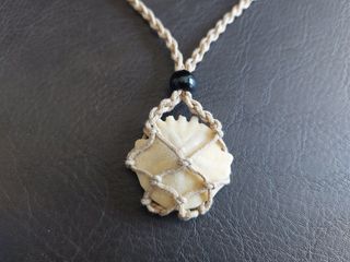 Collar Fósil Clypeaster Auténtico. Arte prehistori