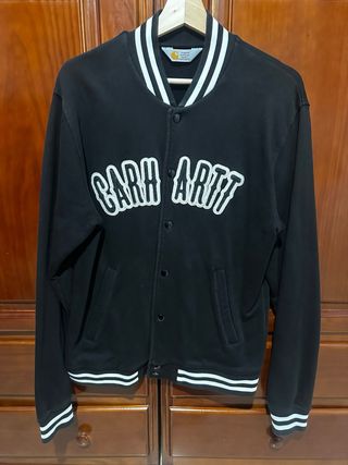 Chaqueta Carhartt Negra Varsity