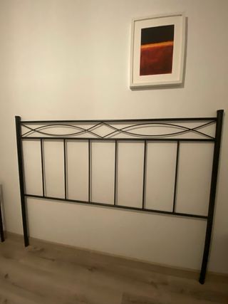 Cabecero de forja negro