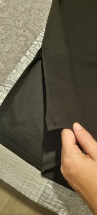 Falda larga algodón negra talla única