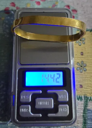 Pulsera de oro antigua 14.42g