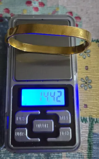 Pulsera de oro antigua 14.42g
