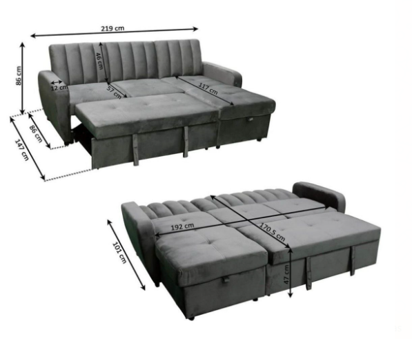 SOFÁ CAMA EN TERCIOPELO: CHOLLAZO. ENVIO GRATIS.