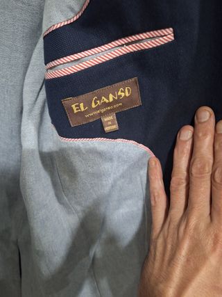 Americana El Ganso Talla M Azul Marino