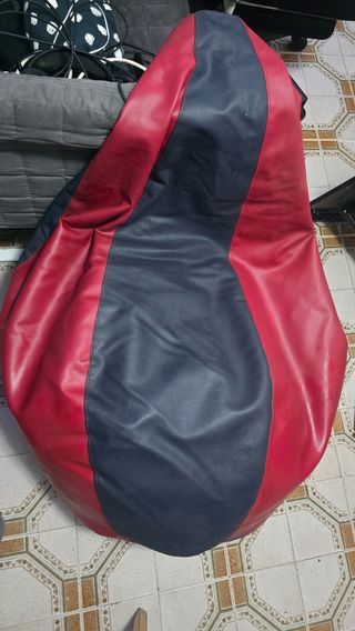 Puff Doble Color Rojo y Azul