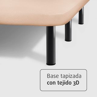 ✅BASE TAPIZADA REFORZADA 5 BARRAS Y 6 PATAS