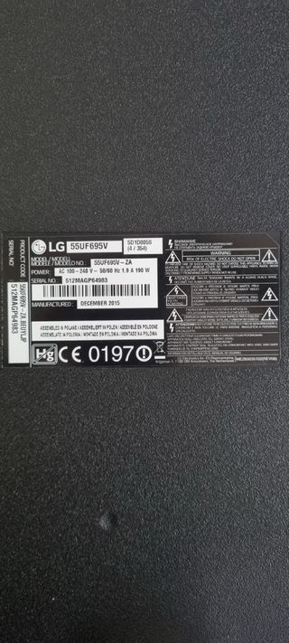 TV LG Negra Estropeada 
Smart TV