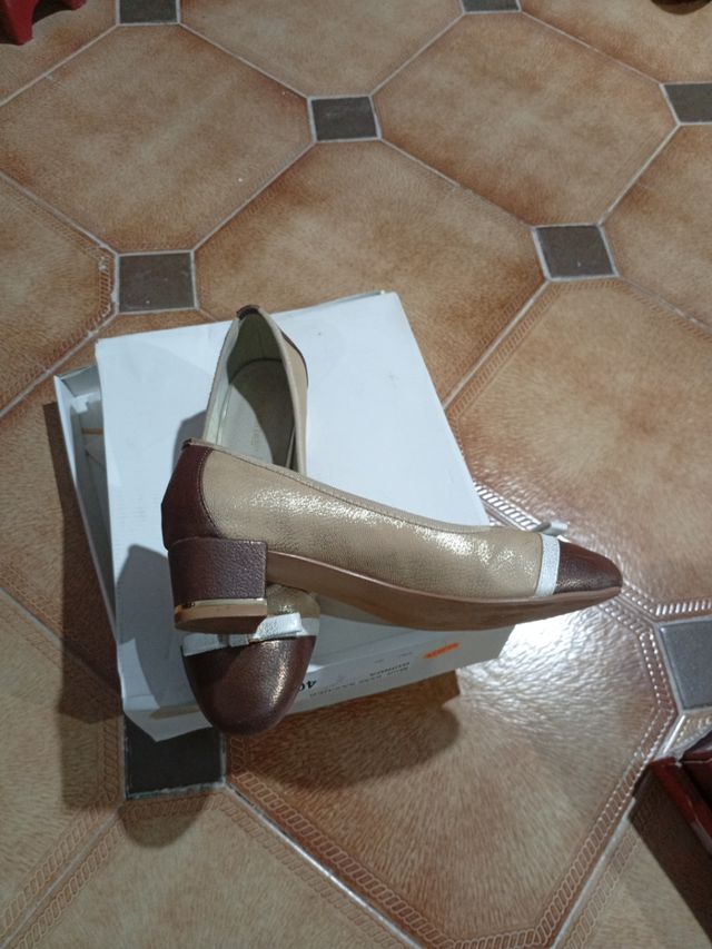 Zapatos planos polipiel mujer