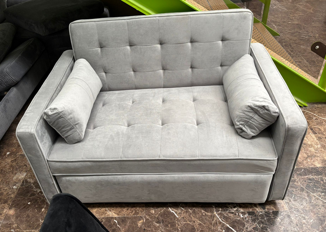 SOFÁ CAMA GRIS: NUEVO COMODO CHOLLO. ENVIO GRATIS.