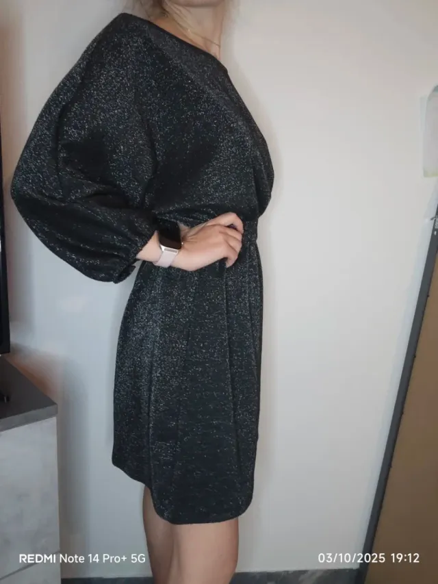 Vestito Nazzaro taglia unica nero/argento