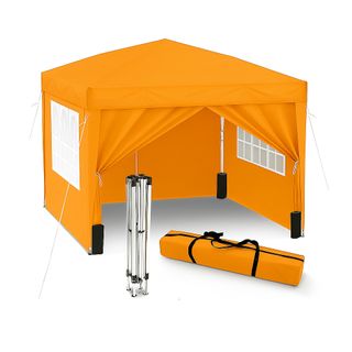 R077 Carpa Plegable 3x3m con Paredes y Pesos