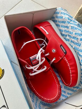 Náuticos rojos Titanitos Talla 38