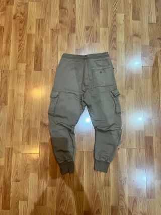 Pantalón Jogger Bershka Talla S Beige