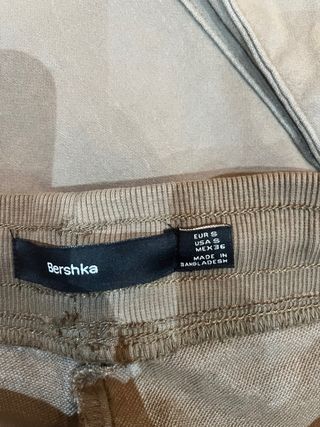 Pantalón Jogger Bershka Talla S Beige