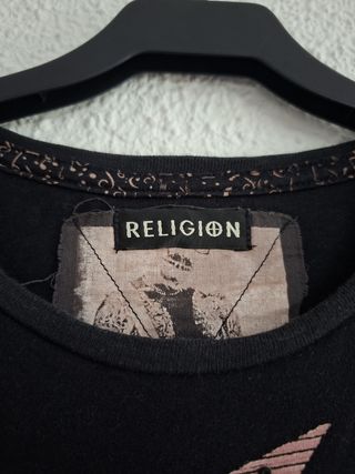 Camiseta Religion Vintage Y2K Talla M