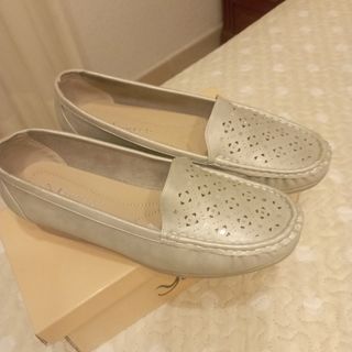 Zapatos planos plateados mujer talla 40