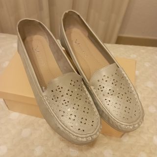 Zapatos planos plateados mujer talla 40