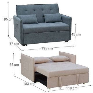 ✅SOFA CAMA BILBAO 135cm A ESTRENAR