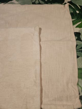 2 Fundas Cojín Ikea 50x50 Lino Algodón Beige