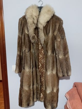 Abrigo vintage piel