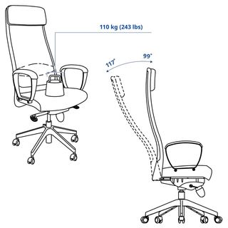 Silla MARKUS Azul Ikea