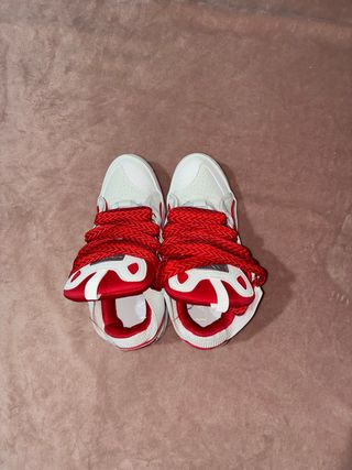 Zapatillas Lanvin Paris rojas y blancas