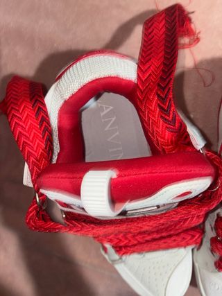 Zapatillas Lanvin Paris rojas y blancas
