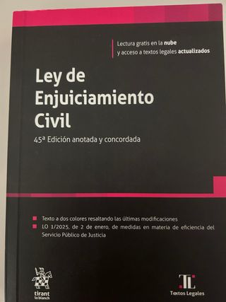 Ley de Enjuiciamiento Civil 45ª Edición anotada...