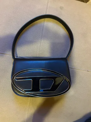 Borsa Diesel nera con logo
