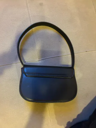 Borsa Diesel nera con logo
