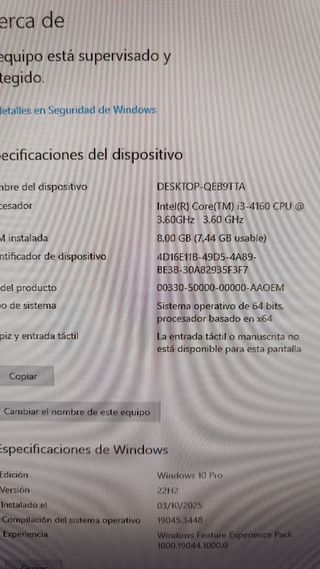PC Torre ACER i3-4160 SFF