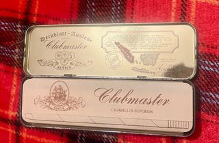 Vecchia scatola latta sigari Clubmaster