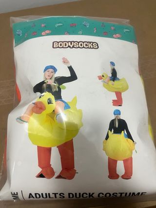 Disfraz inflable de pato para adultos