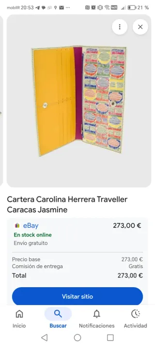 Cartera Carolina Herrera Traveller Caracas Jasmine