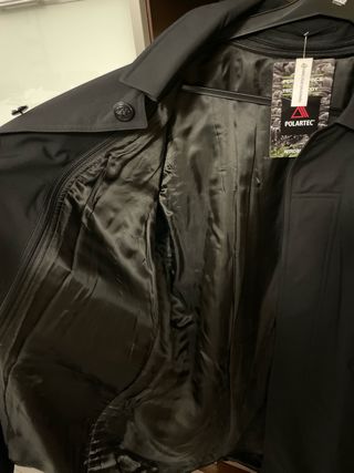 Gabardina impermeable Polartec azul
