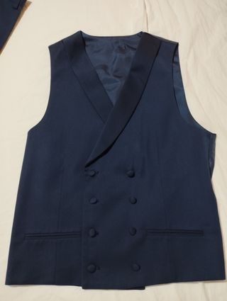 Chaqué de hombre azul
