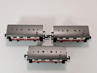 Escala N - 3 coches de viajeros de tren alpino