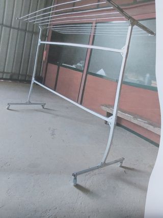 Tendedero de ropa de tubo cuadrado 30x30 galvanizo