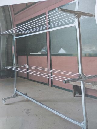 Tendedero de ropa de tubo cuadrado 30x30 galvanizo