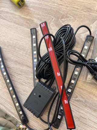 Luces led USB con mando para coche sofá cama.Nueva