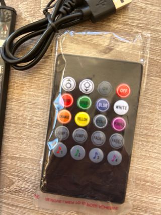 Luces led USB con mando para coche sofá cama.Nueva