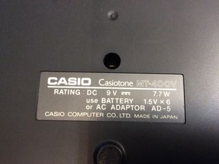 Teclado Casio Casiotone MT-400V Vintage 1983