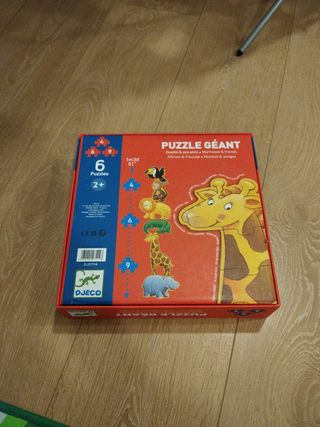 Puzzle Gigante DJECO 6 Puzzles Animales